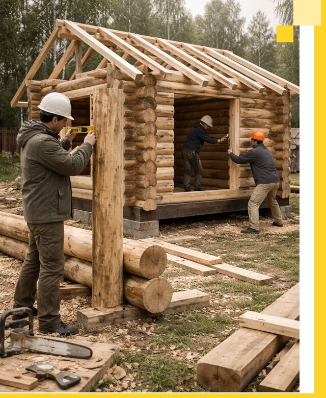 Строительство бань для дачи под ключ в Мегионе с доставкой и монтажом