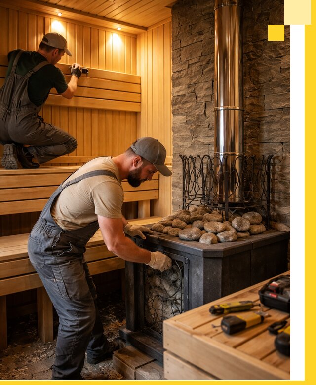 Комплексный дизайн бань, саун и зон отдыха в Мегионе