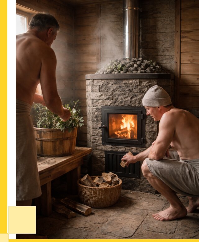 Банные печи под ключ в Мегионе от 46913 р. | ЭриданМго кирпичная