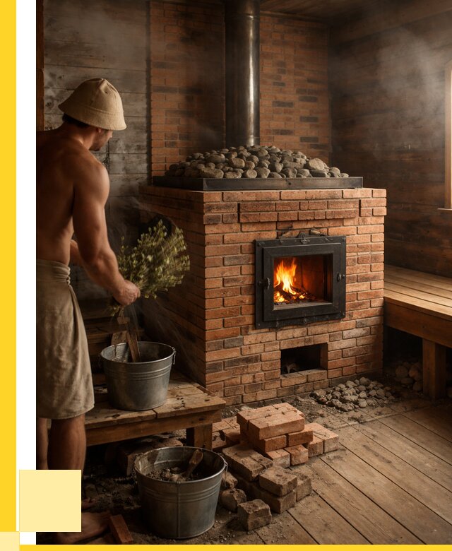 Кирпичные банные печи в Мегионе от 93825 р. | ЭриданМго