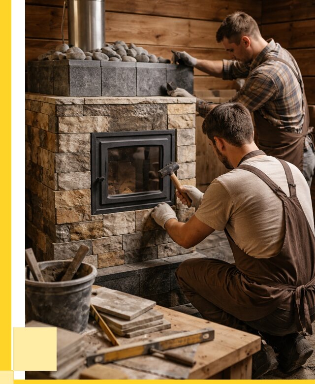 Облицовка банной печи в Мегионе от 15638 р. | ЭриданМго