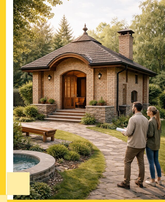 Проект кирпичной бани в Мегионе от 31275 р. | ЭриданМго