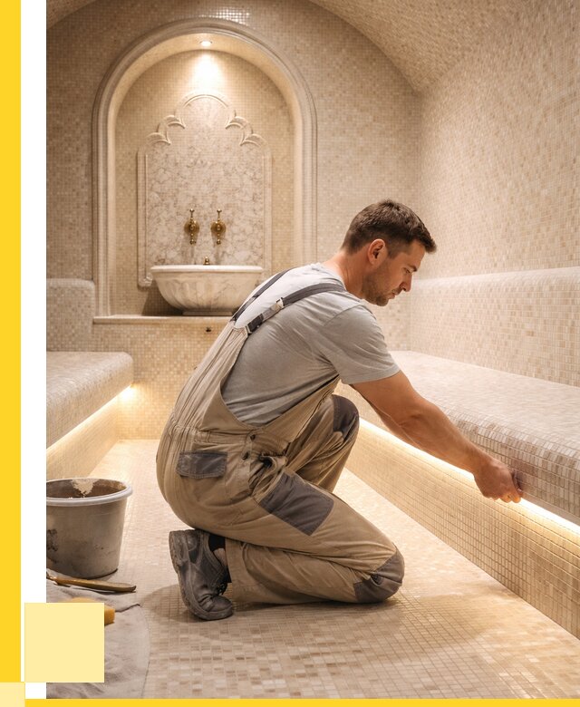 Отделка хамамов под ключ в Мегионе от 5734 р. | ЭриданМго