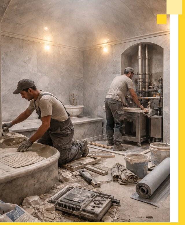 Строительство турецких бань хаммам под ключ в Мегионе