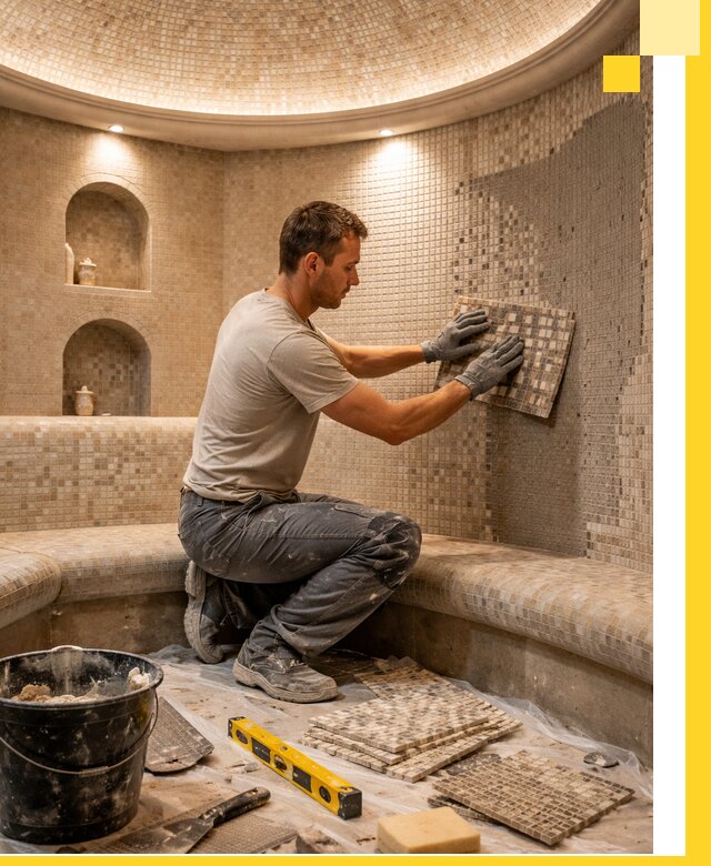 Устройство и монтаж домашнего хамама под ключ в Мегионе