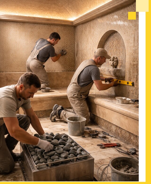 Проектирование и строительство хамама и сауны в Мегионе