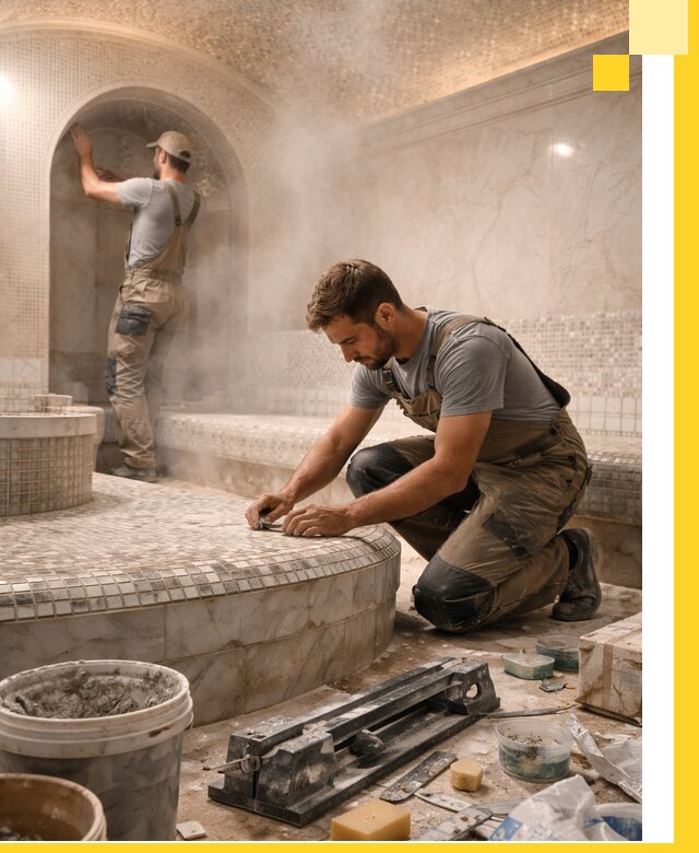 Профессиональный дизайн хамама и SPA под ключ в Мегионе