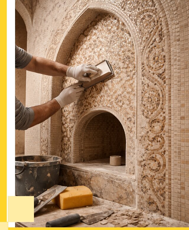 Мозаика для хамама в Мегионе под ключ от 5213 р. | ЭриданМго