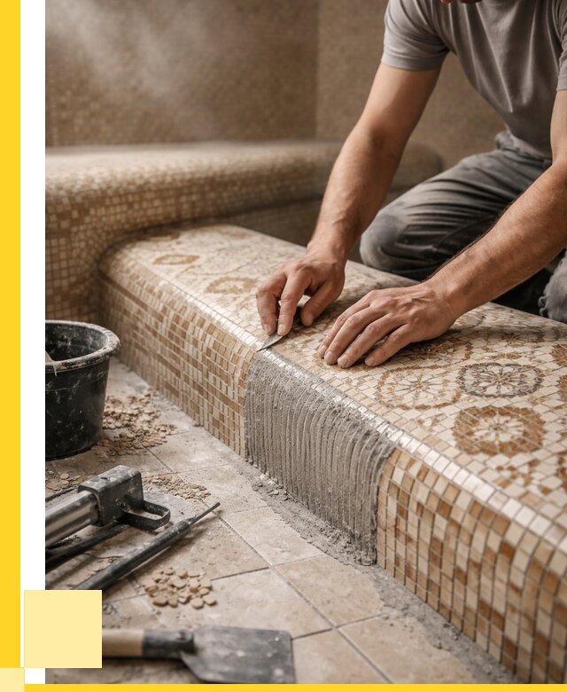 Плитка для хамама под ключ в Мегионе от 3649 р. | ЭриданМго