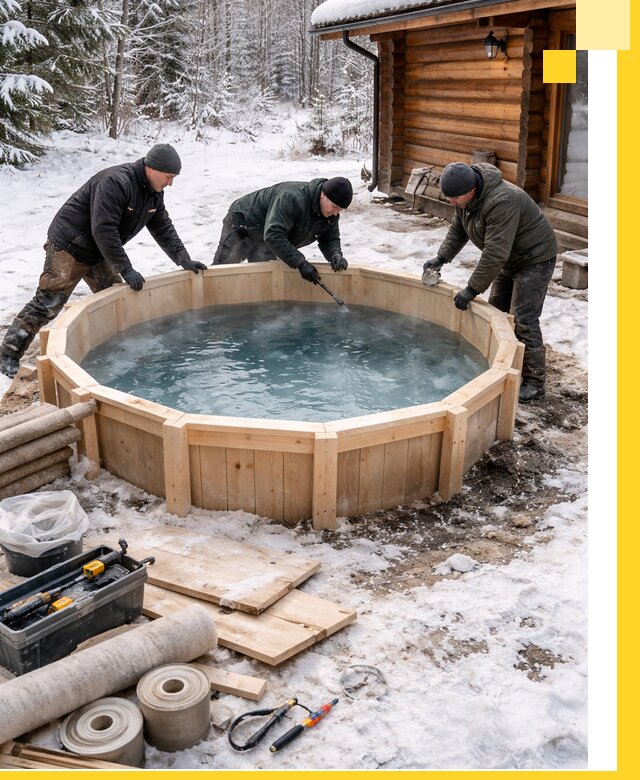 Изготовление и установка ледяных купелей под ключ в Мегионе