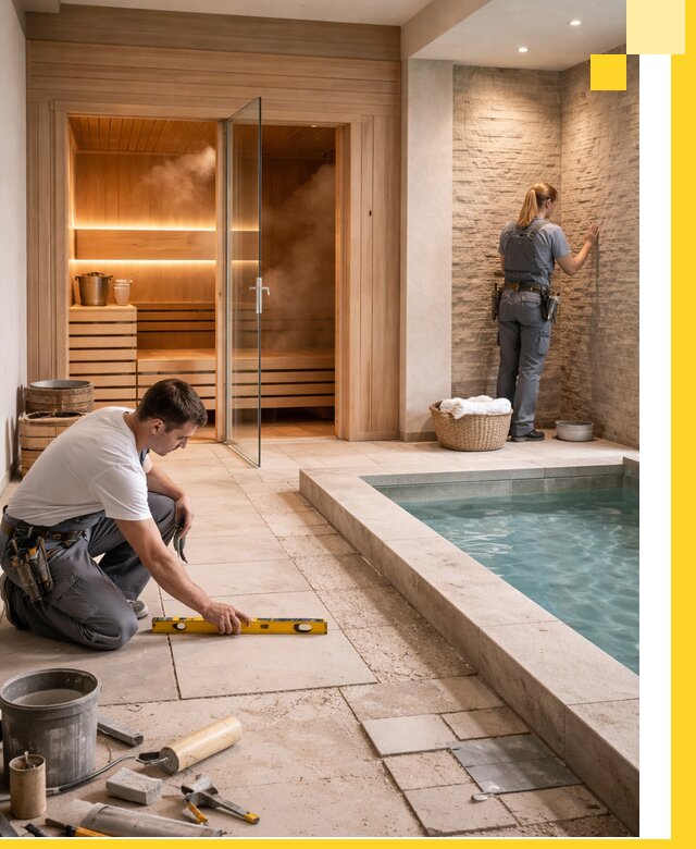 Комплексный дизайн и отделка интерьеров SPA под ключ в Мегионе